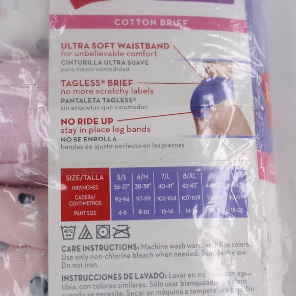 Hanes Women's Ultra Plush Tagless 5 Briefs Misc Box #146 - Picture 3 of 5